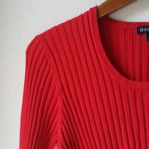 🌿George Ribbed Form Fit Long Sleeve